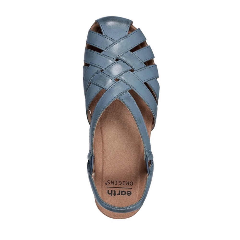 Earth Origins Berri Woven Casual Round Toe Slip - On Sandals